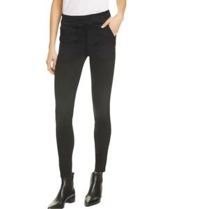 FRAME Le Francoise Skinny Jeans in FilmNoir Black 24